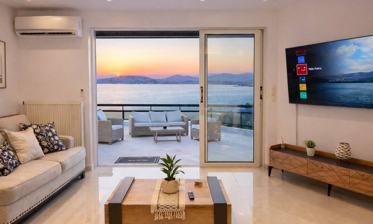 Palaio Faliro Apartment | Athens Penthouse View ACROPOLIS/Sea Huge Terrace Entire Floor yours