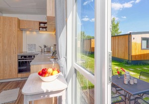 Experience a real Tiny House vacation close to nature at Camping Park Wemding! in Wemding