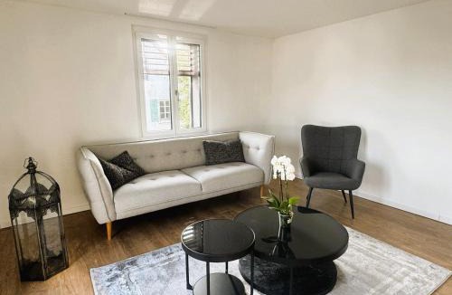 Luterbach Apartment | 3-Zimmer-Apartment mit Terrasse, 5 Min zu Bahn & Shops