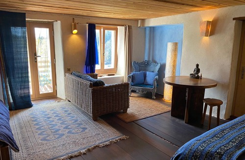 Plateau de Diesse Apartment | Appartement Bleu zen Terrasse