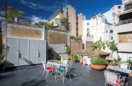 Psirri Apartment | Architect designed studio (EP7R). Green rooftop!