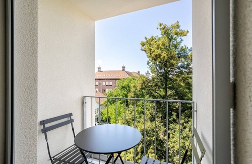 Vorstadte Apartment | Blueground | Basel-Vorstaedte, view, nr Rhine