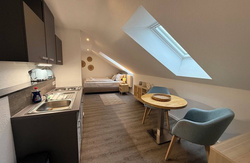 Nordstadt Apartment | Charming apartment S17 Bude 32 with open kitchen in the heart of Flensburg