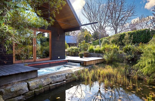 Wentworth Falls House | Hidden beneath a rolling deck, a private spa awaits at The Waterhouse