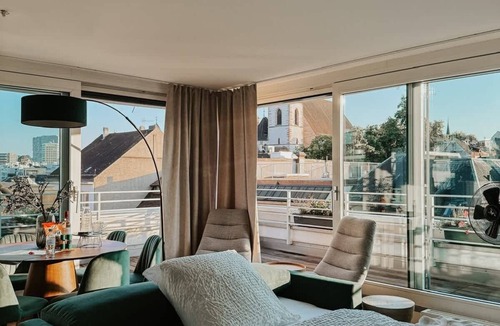 Basel City Centre Apartment | Just Sunny - Rooftop, Balcony, 3 min to Old Town