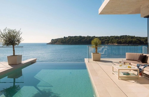Stikovica Villa | Luxury Villa Yoko Dubrovnik with private infinity pool, sauna and private sea access