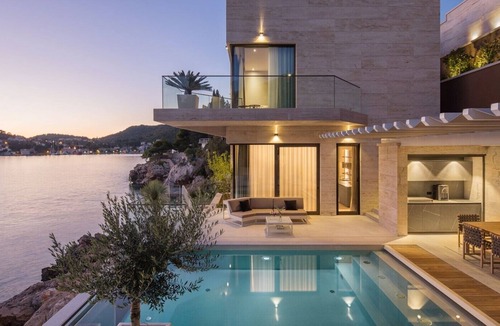 Stikovica Villa | Luxury Villa Yoko Dubrovnik with private infinity pool, sauna and private sea access