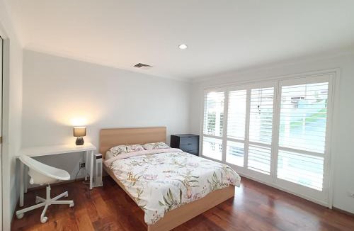 Baulkham Hills House | Peaceful Room with Attached Bathroom in Modern, Baulkham Hills Home - BH0