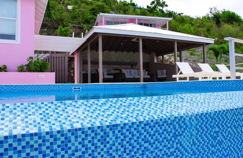 Jost Van Dyke Villa | Pink House Villas - Beautiful Oceanfront House