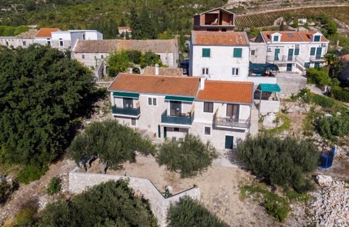 Kremena Apartment | Stone modern rustic house with a beautiful view of the sea and islands