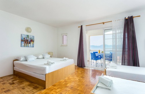 Podaca Apartment | Studio flat with terrace and sea view Podaca, Makarska (AS-6736-a)