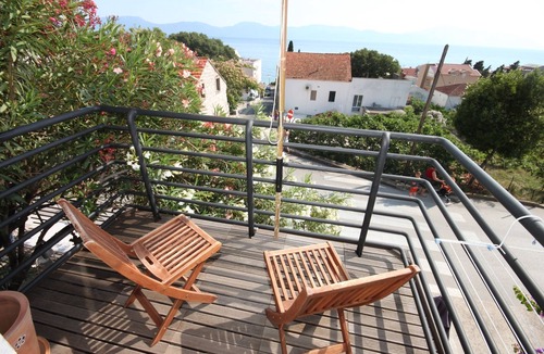 Gradac Apartment | Two bedroom apartment with balcony and sea view Gradac (Makarska) (A-6661-a)