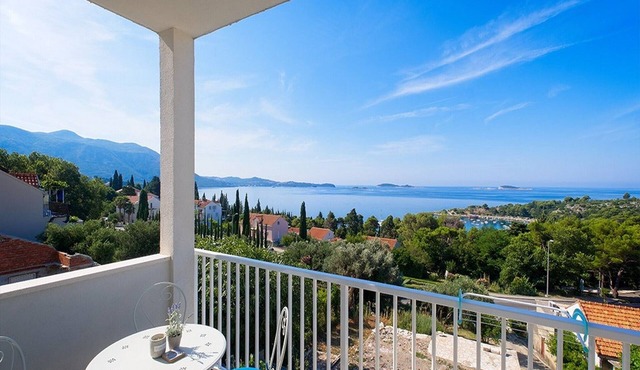 Apartments Grljević - One Bedroom Apartment with Balcony and Sea View