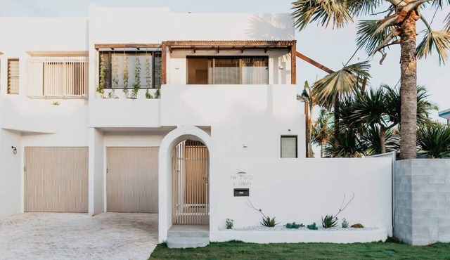 Beach side Villa, with a heated pool!