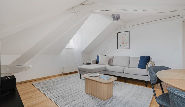 Blueground | Oberstrass, rooftop, kitchen