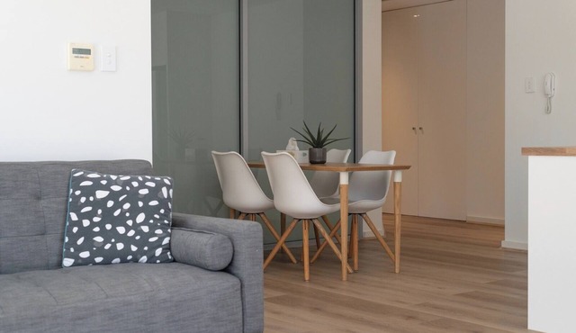 Contemporary living in a leafy setting
