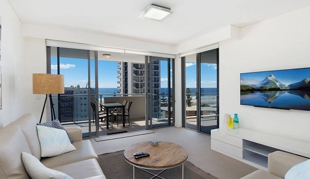 Eden Apartments Unit 901 Easy walk to Twin Towns services club and patrolled beaches with Wi-Fi Inc.