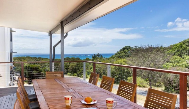 Large family beach house with ocean views and easy walk to Home Beach and.