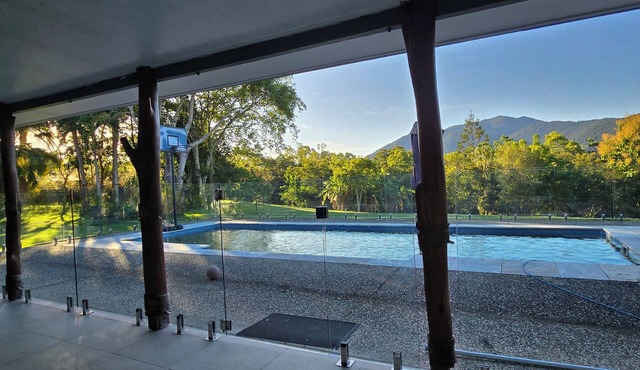 Our property is on 5 acres surrounded by valleys and hills in the Whitsunday.