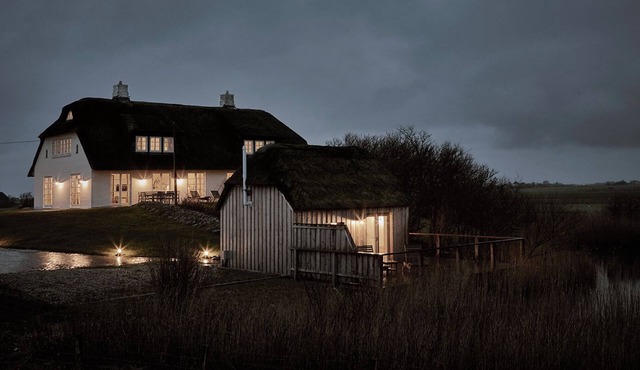 Tede Warft Seaside Cottage North| Kamin, Sauna in Pellworm
