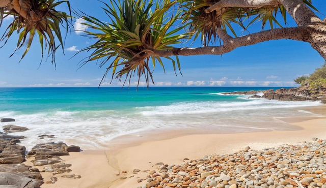 Tranquil beach retreat, pool, boardwalk, sleeps 8
