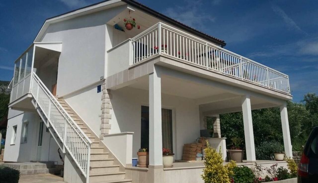Two bedroom apartment with terrace and sea view Viganj, Pelješac (A-13241-a)
