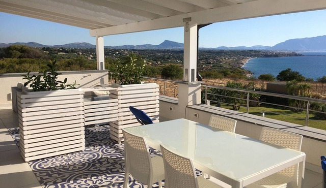Villa Perla di San Cataldo blue apartment in Terrasini