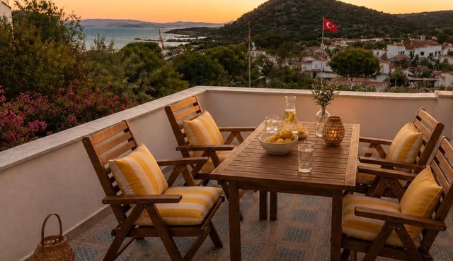 Villa with private pool and unique sea view in Çeşme in Çeşme