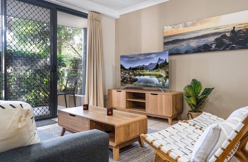 Mermaid Beach Apartment | 2-Bed Family Haven with Pools, BBQ & Playgrounds