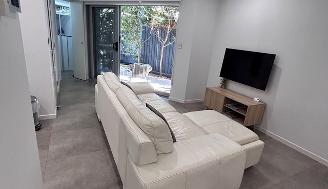 Entire studio with kitchenette, bathroom and outdoor area